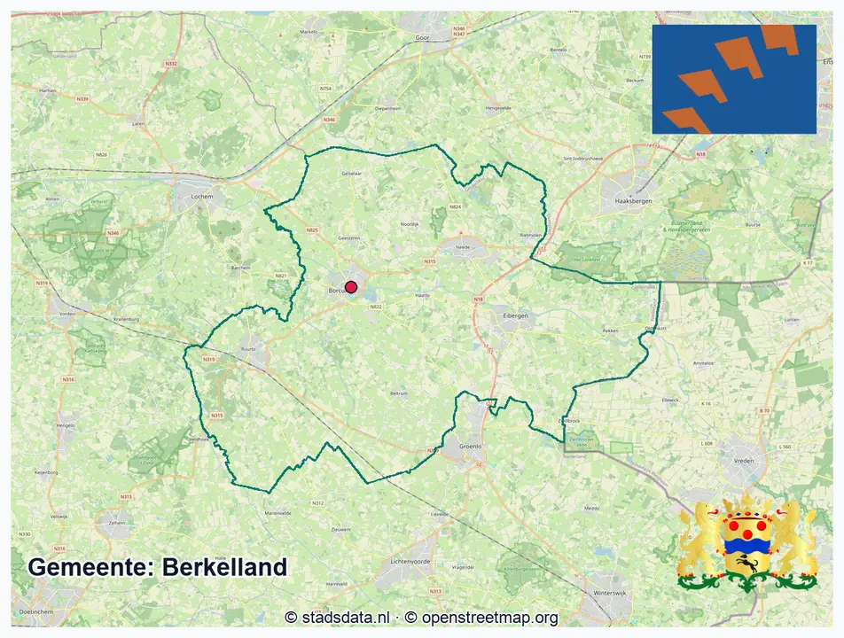 Schematische gemeentegrens Berkelland